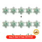 🌊 Snowflake-Shaped Sea Glass Friendship Decor – Nature formálta, kézzel készített ❄✨