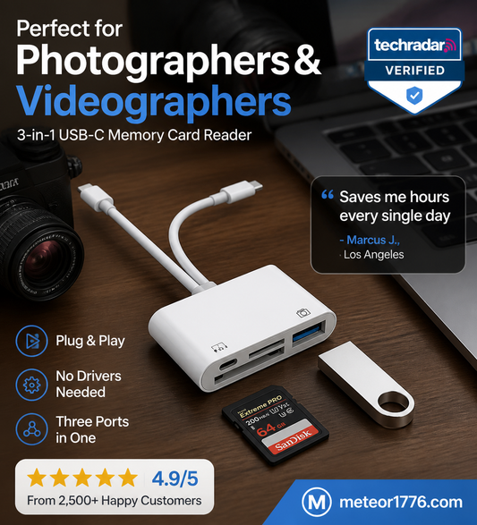 📇 3 az 1-ben USB-C memóriakártya-olvasó – SD/MicroSD/USB, alumínium ház – utánvéttel ✨