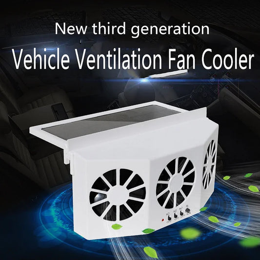 ☀️ Új napenergiával működő autóhűtő ventilátor – levegőbevezetés/elvezetés, szellőzőrendszer, napenergiával működő, autó belső terének hűtésére szolgáló eszköz – utánvéttel 💪