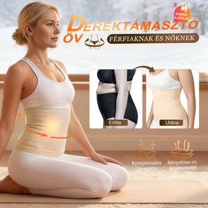 🩺 Ortopédiai derék- és hátműtámasztó | Erősített merevítőkkel, ideális sportoláshoz és mindennapi viseléshez