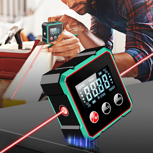 🔥 Mágneses Digitális Szögmérő Elektronikus Lézerrel 🧰📐