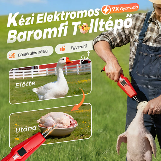 🦆🔥2025 AKCIÓ 🔥🐓Elektromos baromfi tolltépő gép – Egyszerű tolltépés, idő- és energiamegtakarítás!