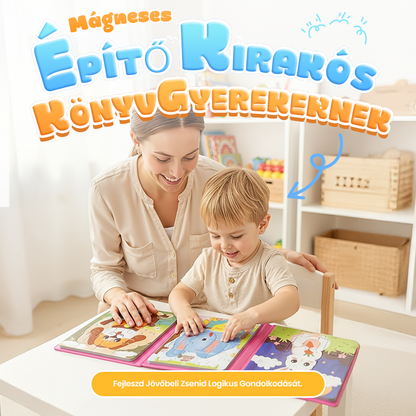 🎁 Mágneses Építőkönyv Gyerekeknek 🧩👶💕 | Tanulás és Kreativitás Játékban