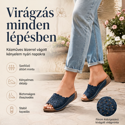 🌸 Lélegző, ortopédiai papucs nőknek – Nyitott orr, puha párnázás, boltozati támasztás – Utánvét 👣✨