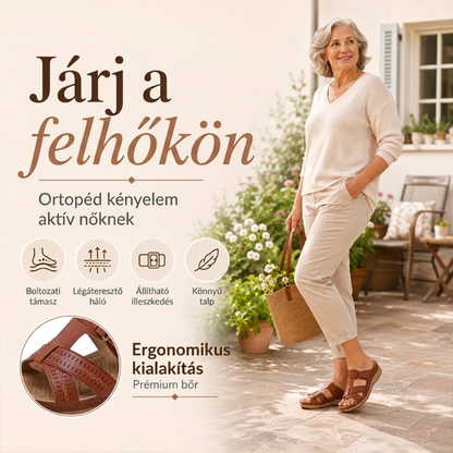 👡 Prémium bőr szandál nőknek – Puha talpbetét, csúszásmentes, nyári divat – Utánvét 🌞✨