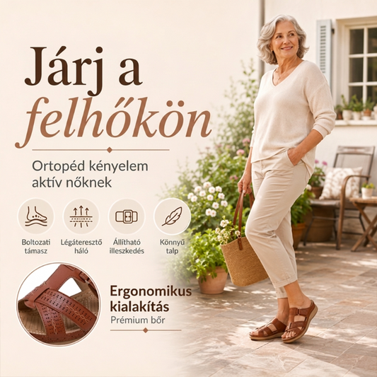 👡 Prémium bőr szandál nőknek – Puha talpbetét, csúszásmentes, nyári divat – Utánvét 🌞✨