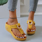 👡 Női bőr szandál ék alakú sarokkal 💕 |  stabil sarokmagasság, puha talpbetét – elegáns és kényelmes egész napra ☀️✨