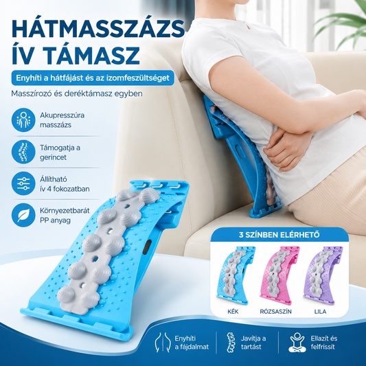 💆 Deréktáji fájdalomcsillapító masszírozó – mély lazítás, mindennapi kényelem – Utánvét 🛋️✨