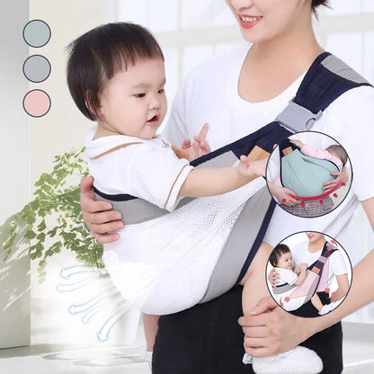 🤱 1+1 INGYEN! Ergonomikus babahordozó deréktámasszal – Kényelmes, biztonságos – Utánvét ✨