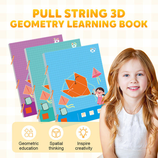📘 3D Geometriai Könyv – Húzós Meglepetés | Montessori Foglalkoztató 🧸👶 | Interaktív formatanulás – Fejleszti a finommotorikát, logikát és kreativitást ✨