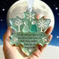 🌊 Snowflake-Shaped Sea Glass Friendship Decor – Nature formálta, kézzel készített ❄✨