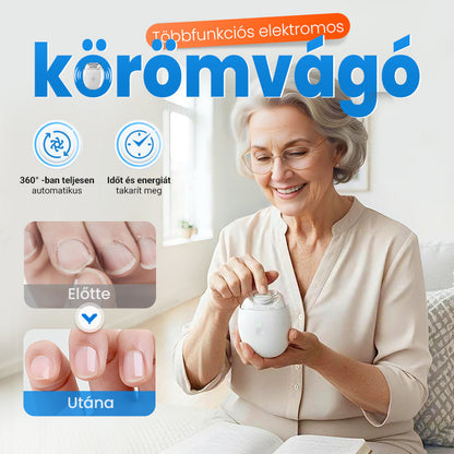 💅 Precíz elektromos körömreszelő | Kíméletes kezelés, minden korosztály számára