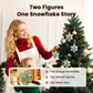 🌊 Snowflake-Shaped Sea Glass Friendship Decor – Nature formálta, kézzel készített ❄✨