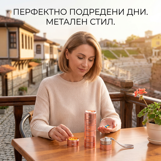 💊 7 rétegű vízálló, hordozható alumínium gyógyszertároló doboz | 7 különálló rekesz, napi adagoláshoz – ideális utazáshoz és otthoni használatra 🧳✨