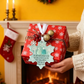 🌊 Snowflake-Shaped Sea Glass Friendship Decor – Nature formálta, kézzel készített ❄✨