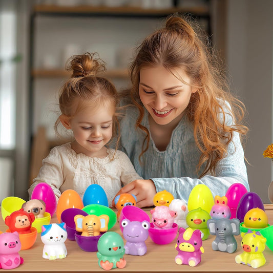 🐣 Húsvét legjobb ajándéka 49% kedvezmény 🎁 24 db előre megtöltött, lassan emelkedő, puha húsvéti tojás | Meglepetés a gyerekeknek