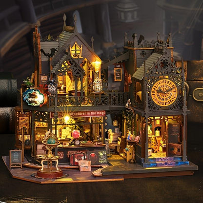 🧩 49% OFF! 3D fa könyvespolc modell – DIY készlet, otthoni dekorációhoz 🔥