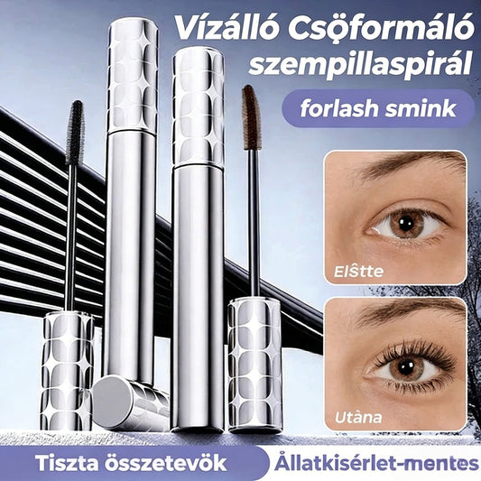 🎁 1+2 AJÁNDÉK 💖 Vízálló szempillaspirál – Maszatolásmentes, hosszú & ívelt szempillák egész nap 👁️💧 | Tubing formula, könnyen lemosható – Tartós görbület és dúsítás ✨
