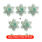 🌊 Snowflake-Shaped Sea Glass Friendship Decor – Nature formálta, kézzel készített ❄✨