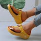 👡 Női bőr szandál ék alakú sarokkal 💕 |  stabil sarokmagasság, puha talpbetét – elegáns és kényelmes egész napra ☀️✨