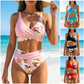 🌸 Nyomtatott bikini szett – 2 részes, női, strand – Utánvét 🌊✨