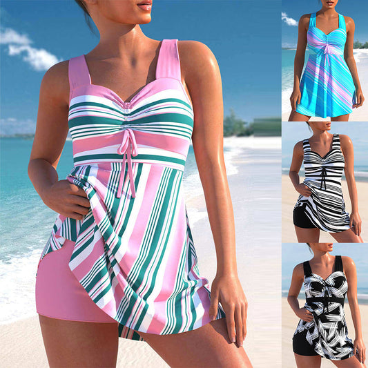 🌸【S-4XL】👙 Mintás női fürdőruha szett 🏝️