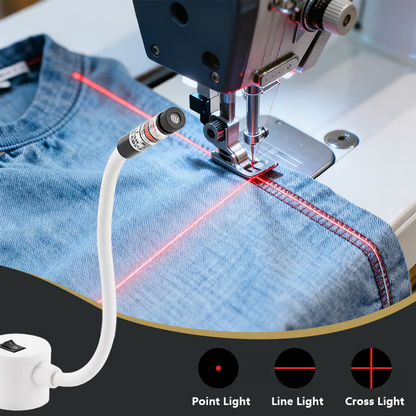 🧵 2025 Szupersztár varró lézer látószög! ✨ Egyenes vonalú keresztpontos tri-mód, egyenes öltés nulla hibával