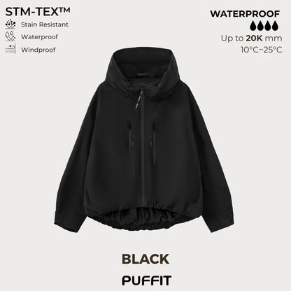 📢 40% OFF! Wide-Brim Hood – Rövid oversized esőkabát, buborékszegély, állítható mandzsetta – Utánvét ✨