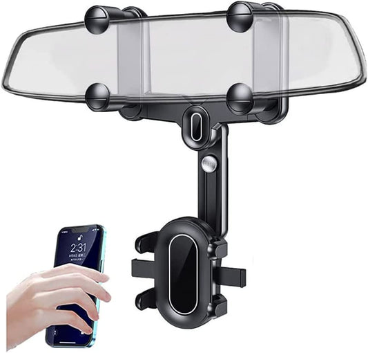 ⏰ 49% kedvezmény – Forgatható és behúzható autós mobiltartó | 360°-os látószög, egy kézzel kezelhető, minden telefonhoz alkalmas – Utánvéttel 🚗✨