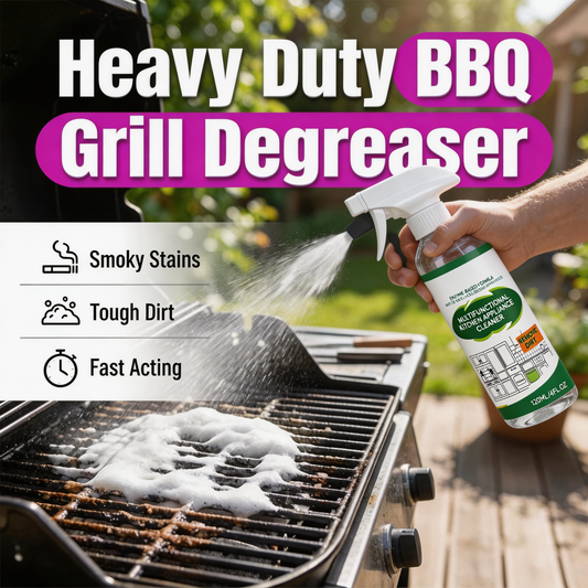 🔥 Erős hatású grillzsíroldó spray – 30 perc, zsíroldó, 500ml – Utánvét 🍖✨