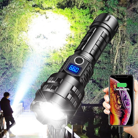 🔦 Super Powerful LED Torch – Állítható fókusz, több mód, kempingezéshez – Utánvét 🔥