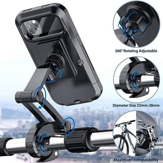 🏍️ Vízálló telefon tartó kerékpárokhoz és motorkerékpárokhoz 📱