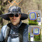 🧢☀️ Napellenző sapka két napenergiával működő hűtőventilátorral – UPF 50+, USB-n keresztül tölthető, széles karimájú – utánvéttel ✨