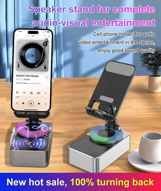 🔥 49% OFF – Bluetooth Audio Power Phone Holder – 3-in-1 speaker/charger/stand – Cash on delivery 🎵🔋