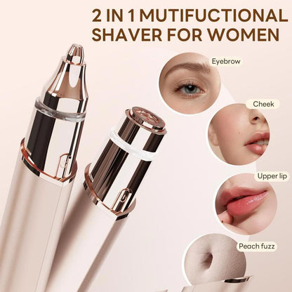 🎁 2026 New Arrival – 45% OFF! 2-in-1 Facial Hair Remover & Eyebrow Trimmer – Utánvét ✨