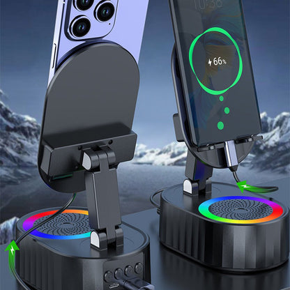 🚗 Vezeték nélküli induktív Bluetooth kihangosító autós készlet Telefonállvány – Tökéletes kombináció vezetéknélküli töltéshez és kényelmes telefonhasználathoz!