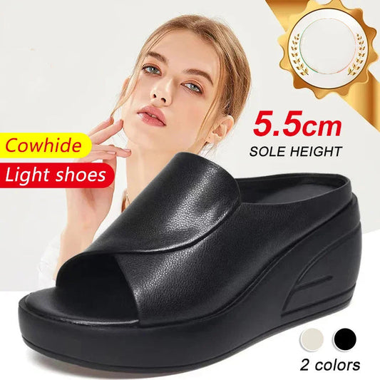 👠 5,5 cm ferde sarokkal szandál – a tökéletes ötvözete a kényelemnek és a stílusnak | Puha bőr felsőrész, csúszásmentes talp – ideális nyári sétákhoz és városi programokhoz ☀️✨