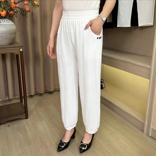 👖【M-XL】Női hűvös légáteresztő laza alkalmi nadrágok