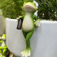 🐸Miniatűr béka figurák növényi dekorációk
