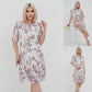 🔥👗Elegáns sifon hosszú pliszírozott ruha rövid ujjakkal