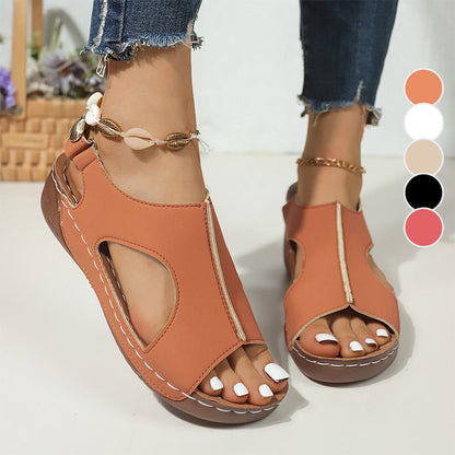 👡 Női platform szandál bokapánttal | Divatos vastag talp, állítható pánt – ideális nyári ruhákhoz és farmerhez 🌸