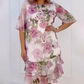 【S-4XL】🌺Rózsaszín rózsa réteges fodros ruha