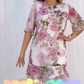 【S-4XL】🌺Rózsaszín rózsa réteges fodros ruha