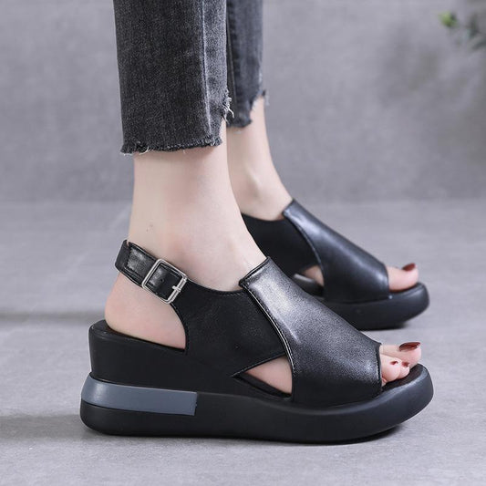 👡 Női bőr szandál, nyitott orrú, magas sarkú | Bokaheveder – Utánvéttel ✨