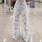 【S-2XL】👖Csipke kivágott farmer-Tökéletes hétköznapi viselethez