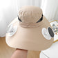 🧢 2026 napelemes hűtősapka – kültéri, ventilátoros, UV védelem – Utánvét ☀️
