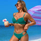 👙 Női színkontrasztos szexi Push-Up & Cut-Out 2 darabos fürdőruha | Merész kivágások, dúsító hatás – figyelemfelkeltő nyári darab ☀️🔥
