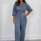 🌸Női Elasztikus derék nyári Jumpsuit