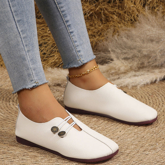 🚶‍♀️ Női lapos cipő puha mesterséges bőrből – Kényelmes, könnyű, mindennapi stílushoz 🚶‍♀️👟 | Tökéletes városi sétákhoz és aktív napokhoz 🌸