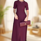💖 Női egyszínű elegáns egyszínű rövid ujjú Maxi ruhák